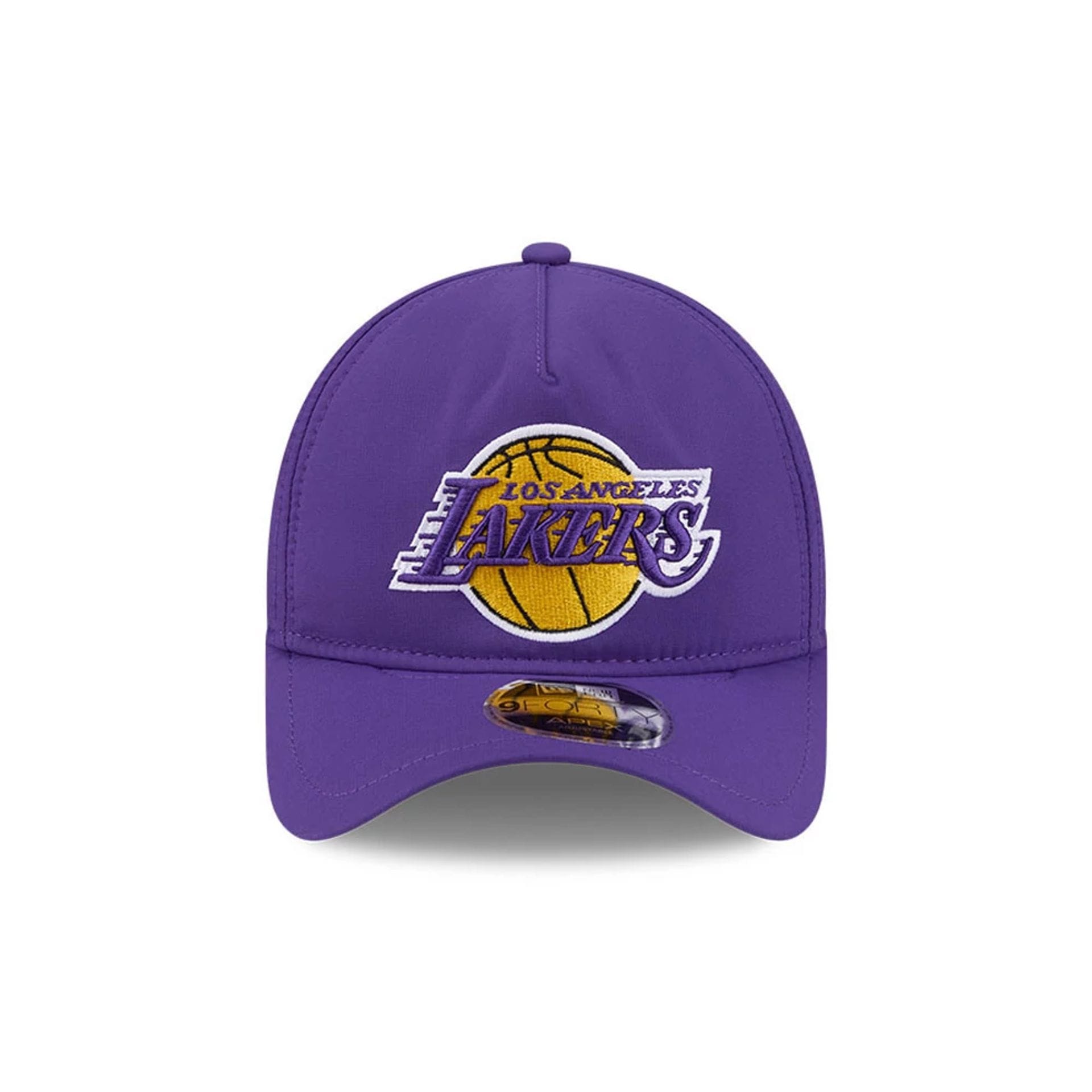 Pictured is this NBA Quickstrike LA Lakers 9FORTY Apex cap in purple. 3
