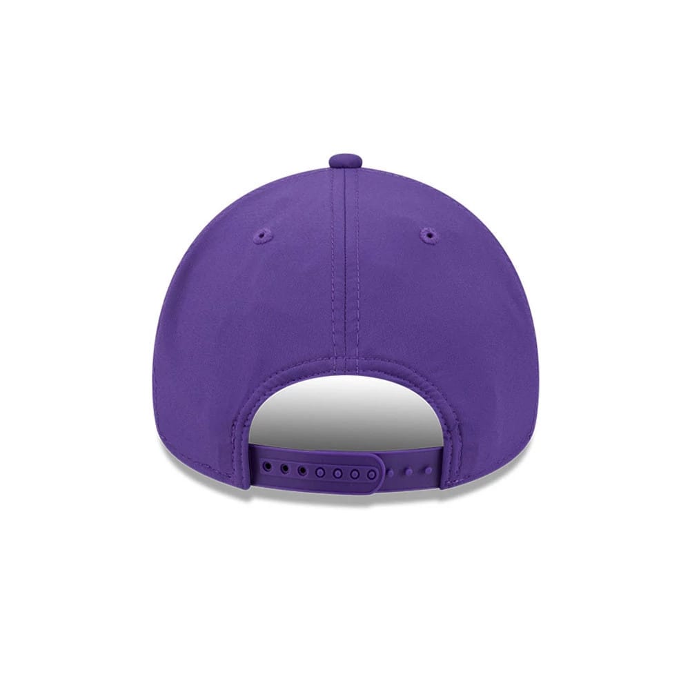 Pictured is this NBA Quickstrike LA Lakers 9FORTY Apex cap in purple. 5