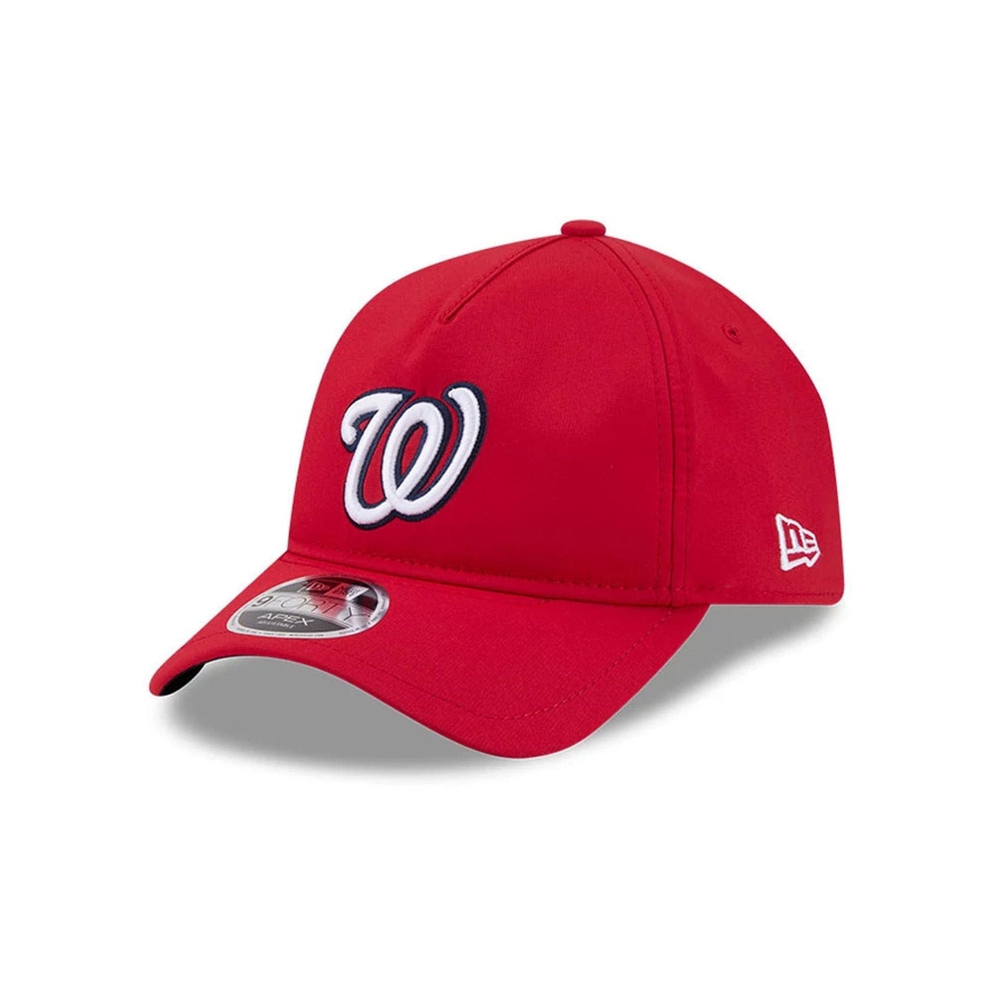 Pictured is this MLB Quickstrike Washington Nationals 9FORTY Apex cap in red. 1