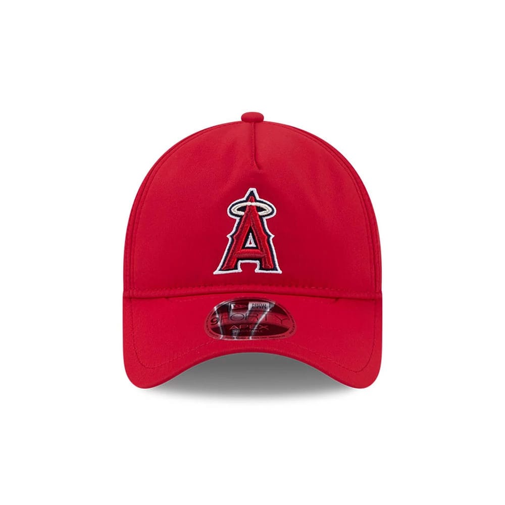 Pictured is this MLB Quickstrike LA Angels 9FORTY Apex cap in red. 3
