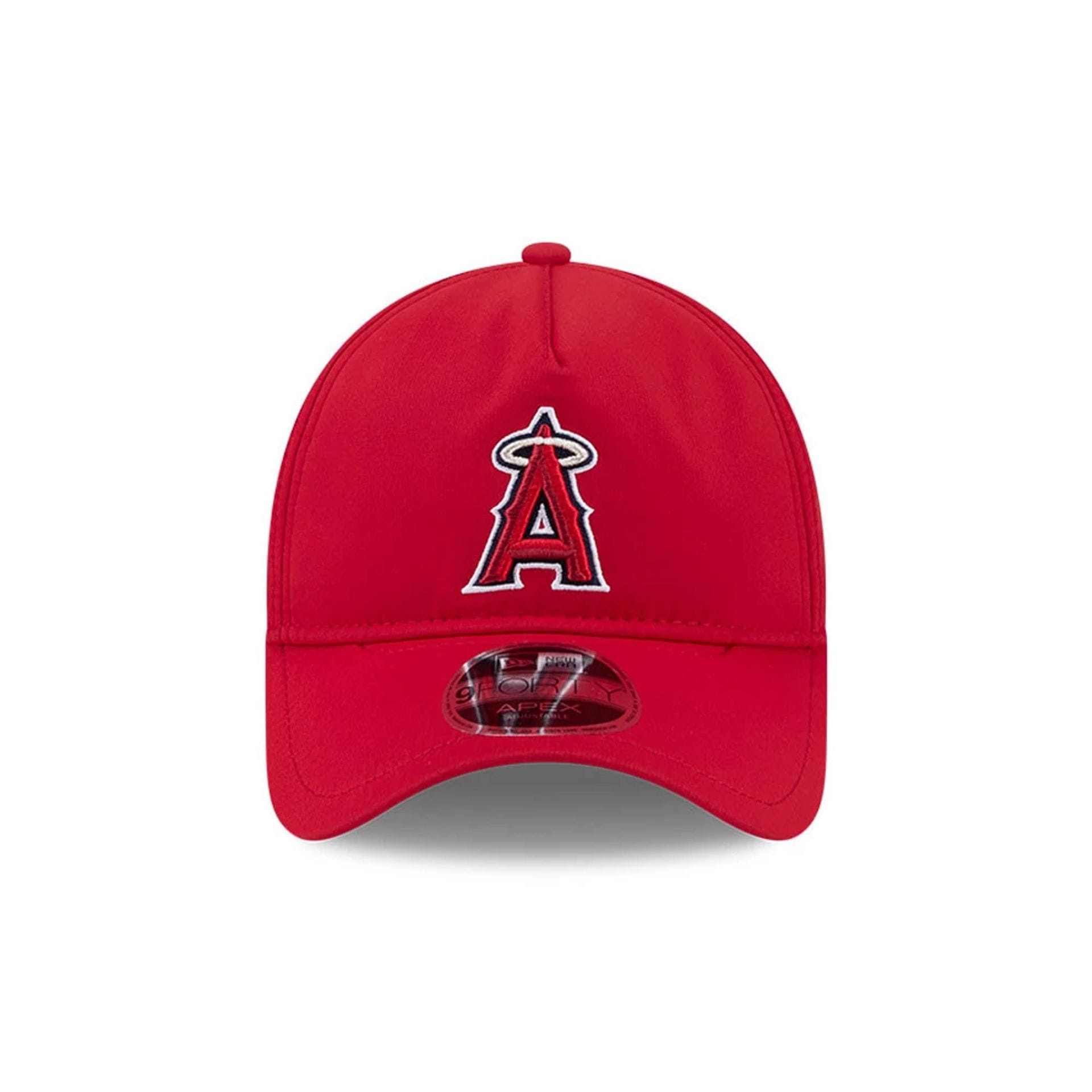 Pictured is this MLB Quickstrike LA Angels 9FORTY Apex cap in red. 3