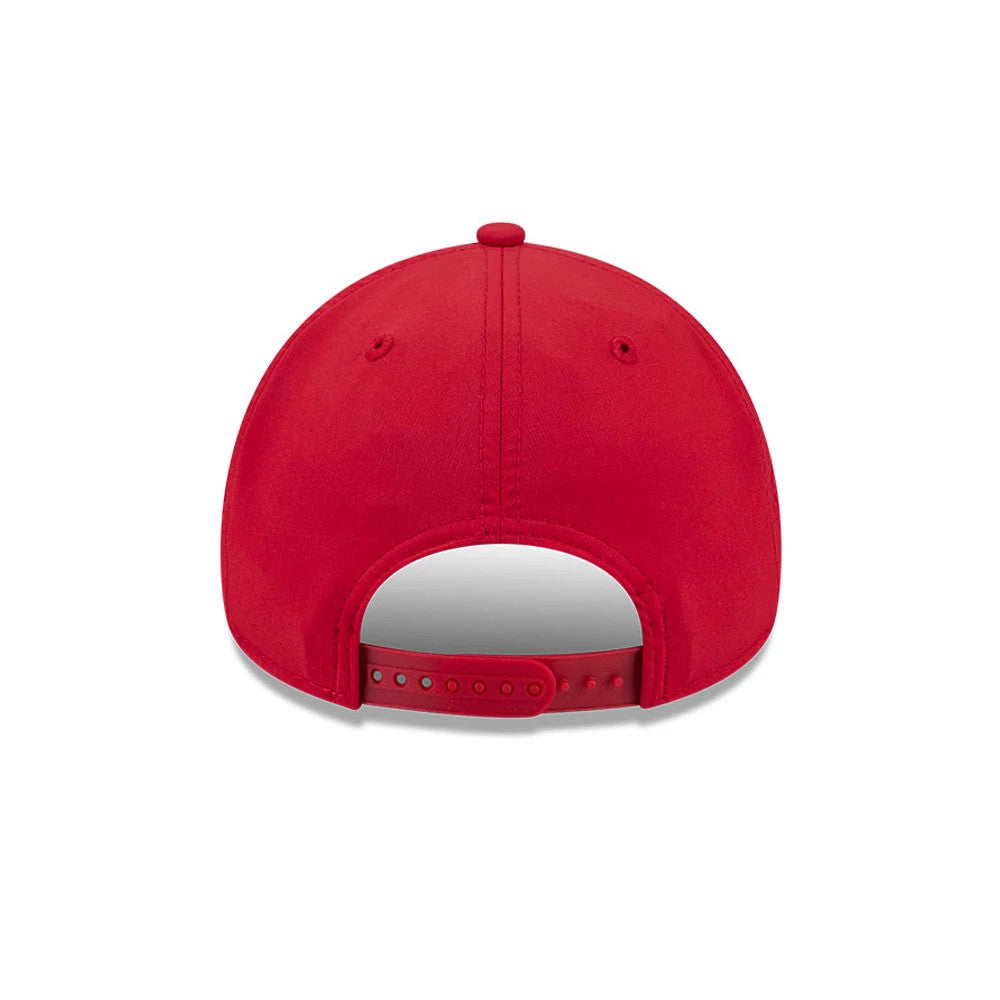 Pictured is this MLB Quickstrike LA Angels 9FORTY Apex cap in red. 7