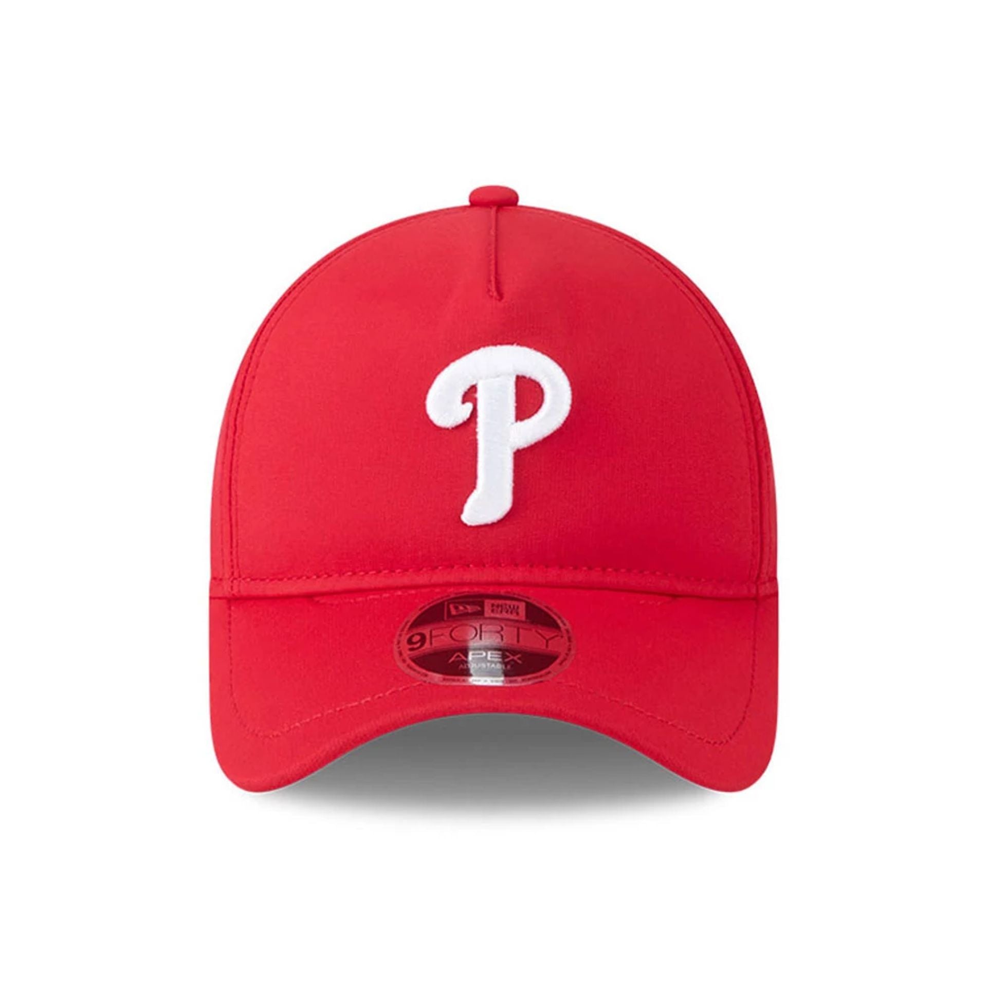 Pictured is this MLB Quickstrike Philadelphia Phillies 9FORTY Apex cap in red. 3