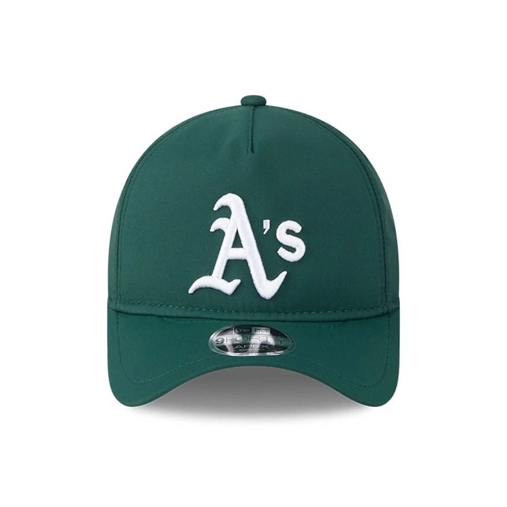 Pictured is this MLB Quickstrike Athletics 9FORTY Apex cap in dark green. 3