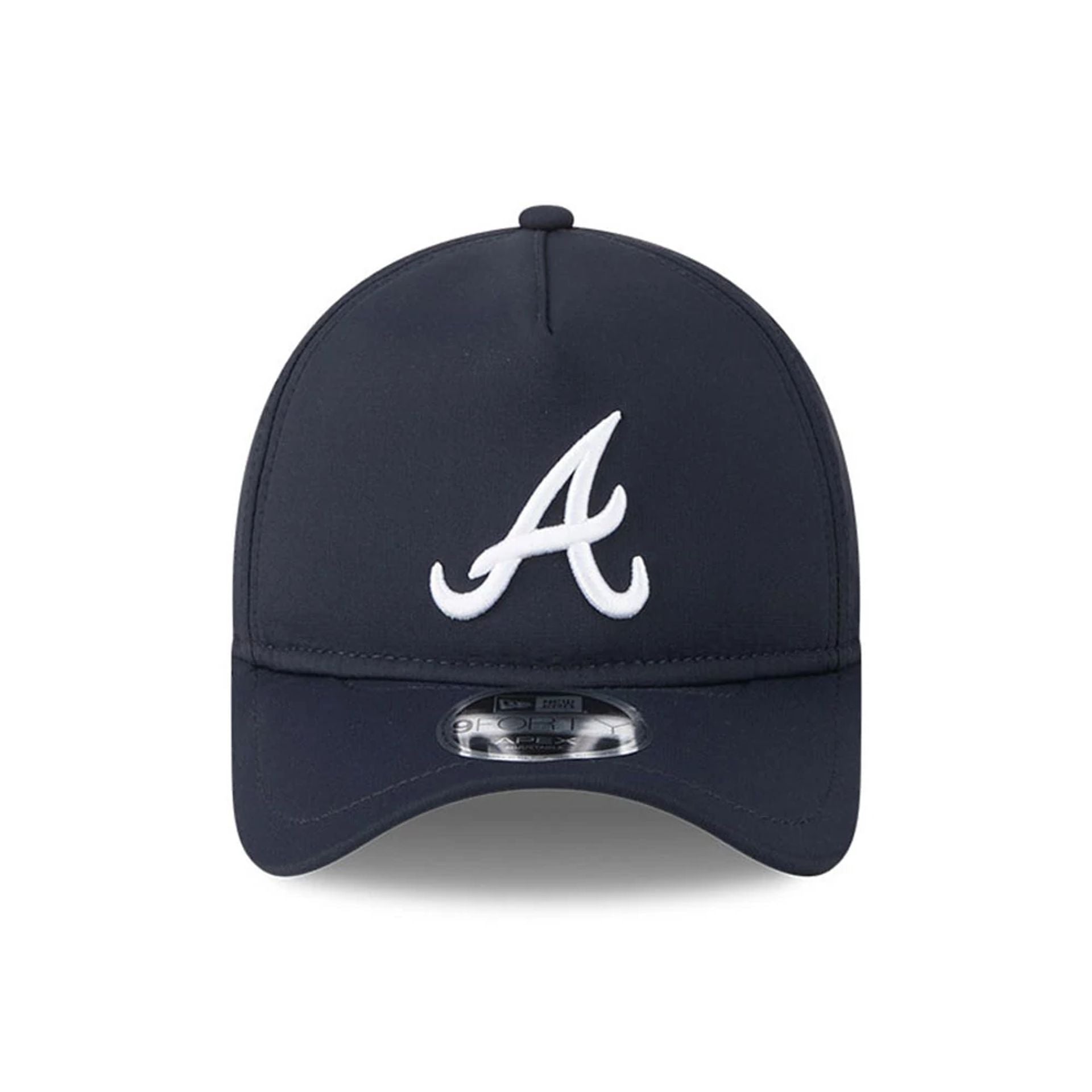 Pictured is this MLB Quickstrike Atlanta Braves 9FORTY Apex cap in navy. 2