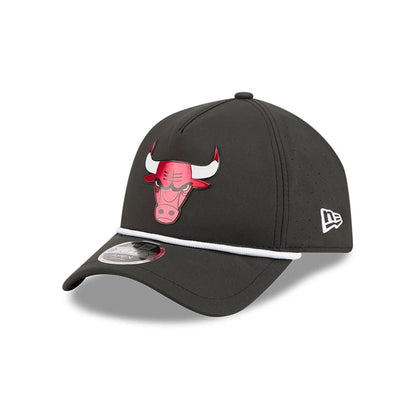 Pictured is this NBA Quickstrike Chicago Bulls 9FORTY Apex cap in black. 1