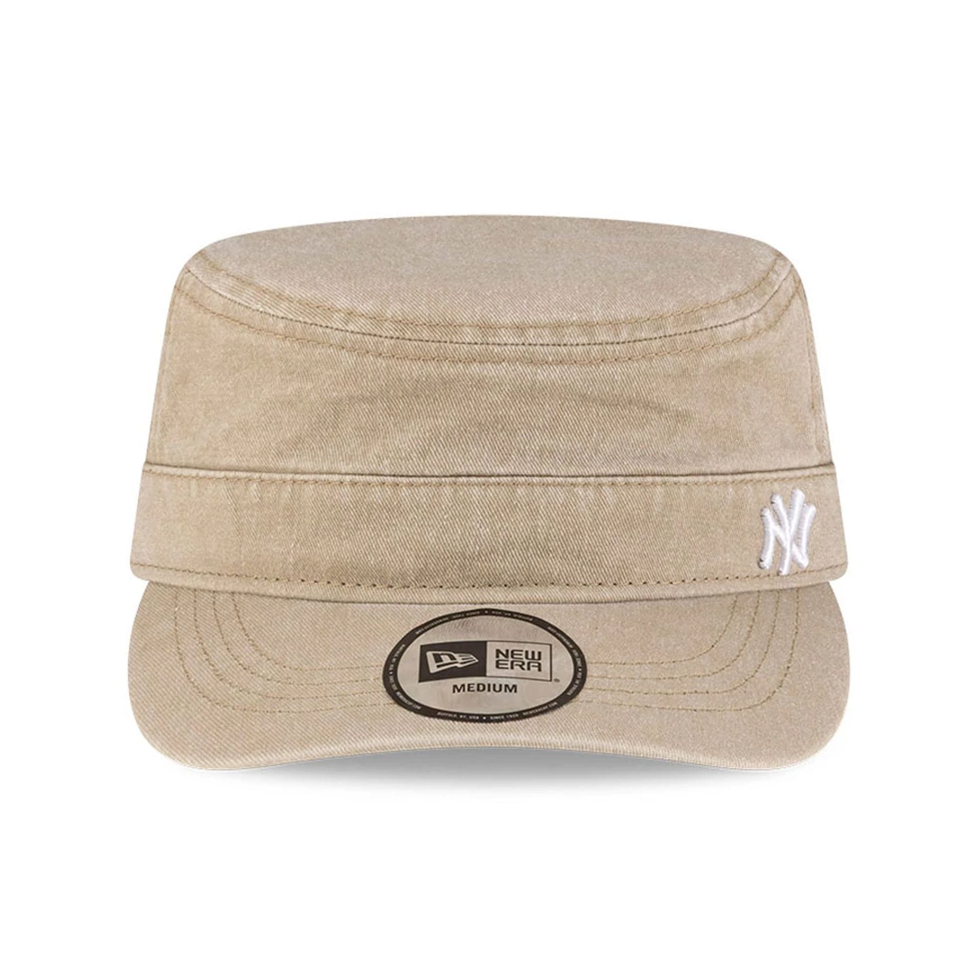 Pictured is this MLB Military Quickstrike New York Yankees Military cap in beige. 2