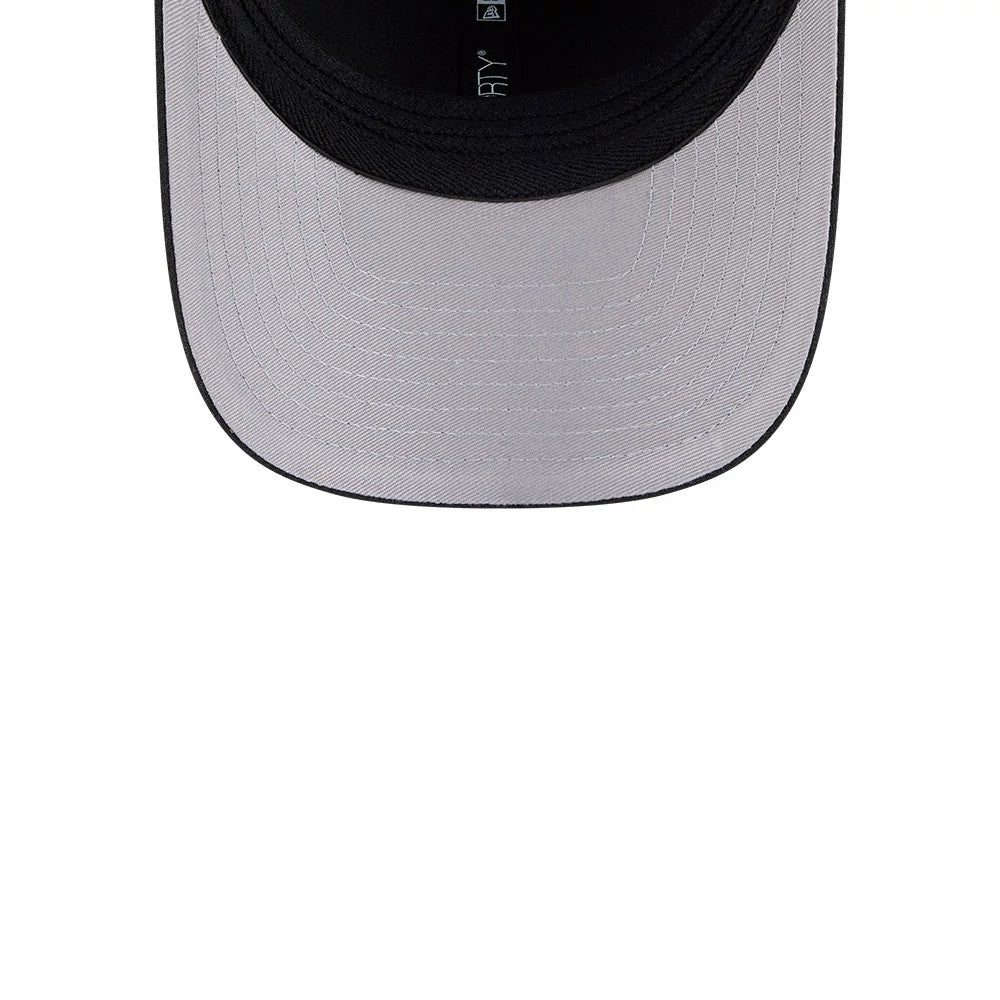Pictured is this MiLB On Field Player Replica Lake Elsinore Storm 39THIRTY M-Crown Stretch Fit cap in Black. 2