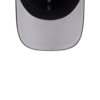 Pictured is this MiLB On Field Player Replica Lake Elsinore Storm 39THIRTY M-Crown Stretch Fit cap in Black. 2