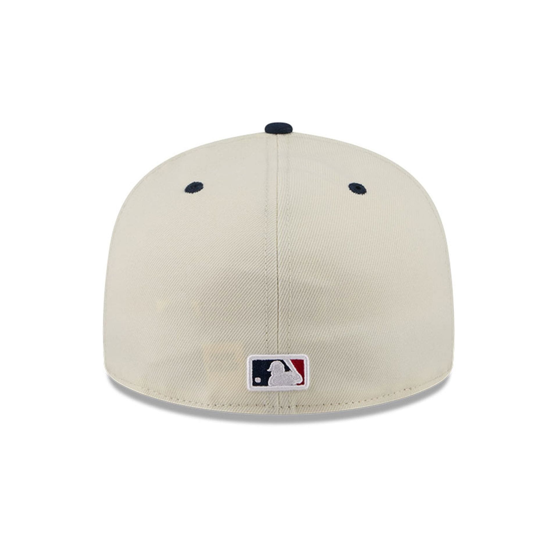 Pictured is this MLB 4th Of July 2026 New York Yankees 59FIFTY Fitted cap in cream. 6