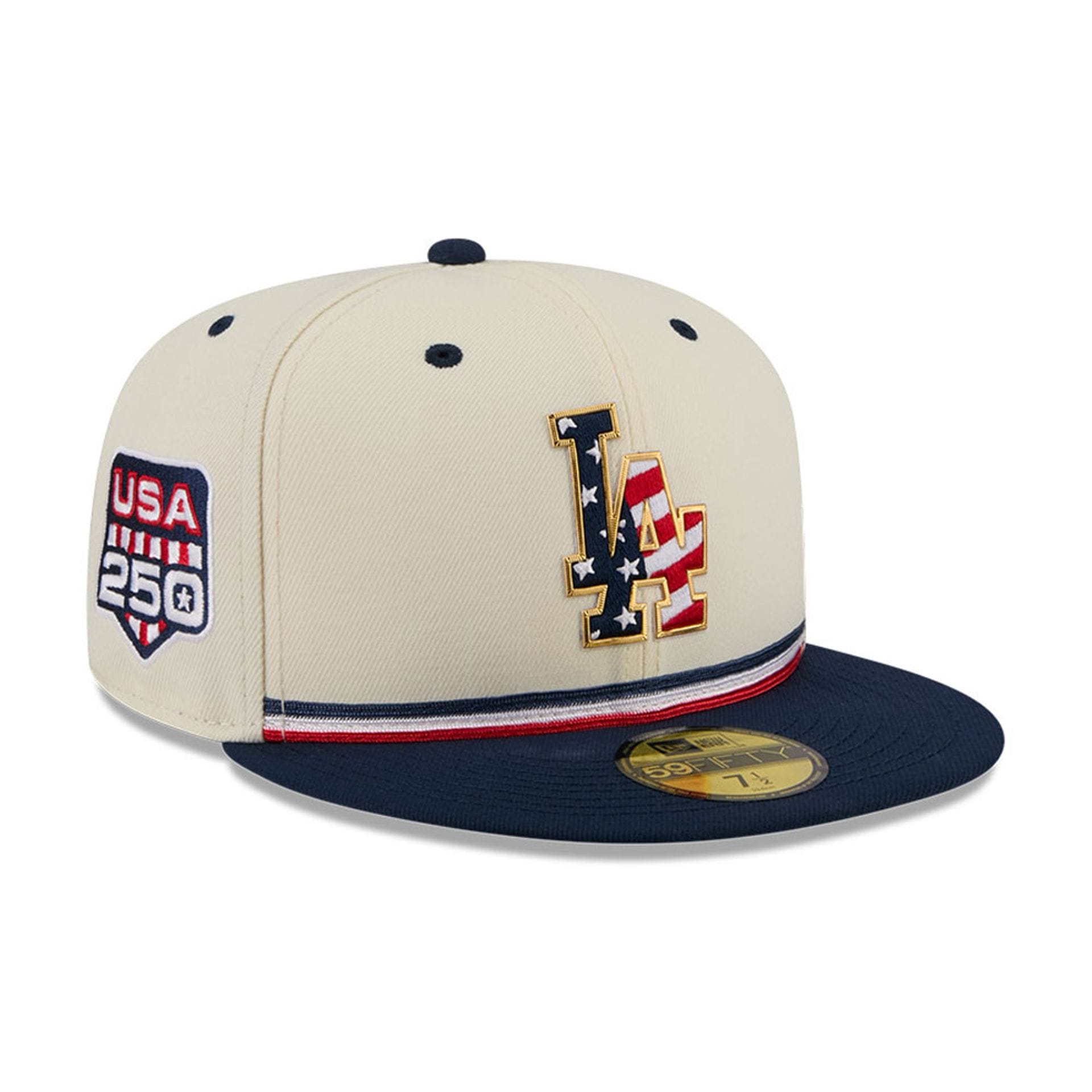 MLB 4th Of July 2026 LA Dodgers Cream 59FIFTY Fitted Cap | NEC EU