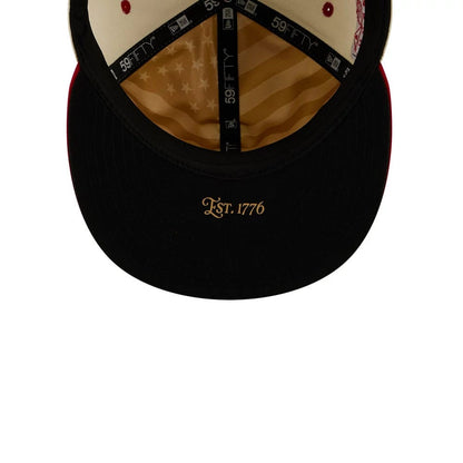 Pictured is this MLB 4th Of July 2026 Chicago White Sox 59FIFTY Fitted cap in red. 2