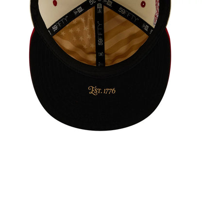 Pictured is this MLB 4th Of July 2026 Chicago White Sox 59FIFTY Fitted cap in red. 2