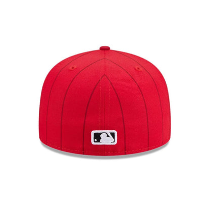 Pictured is this MLB City Connect Cincinnati Reds 59FIFTY Fitted cap in Red. 5