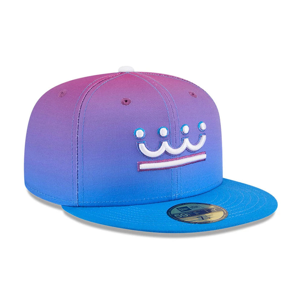 Pictured is this MLB City Connect Kansas City Royals 59FIFTY Fitted cap in Blue. 4