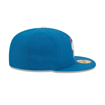 Pictured is this MLB City Connect Milwaukee Brewers 59FIFTY Fitted cap in Blue. 6