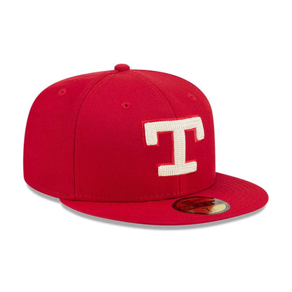 Pictured is this MLB City Connect Texas Rangers 59FIFTY Fitted cap in Red. 4