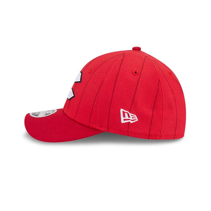 Pictured is this MLB City Connect Cincinnati Reds 39THIRTY M-Crown Stretch Fit cap in Red. 5