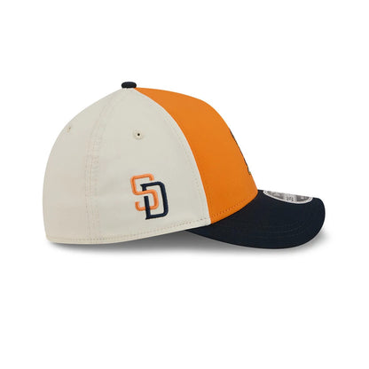Pictured is this MLB City Connect San Diego Padres 39THIRTY M-Crown A-Frame Stretch Fit cap in Orange. 6
