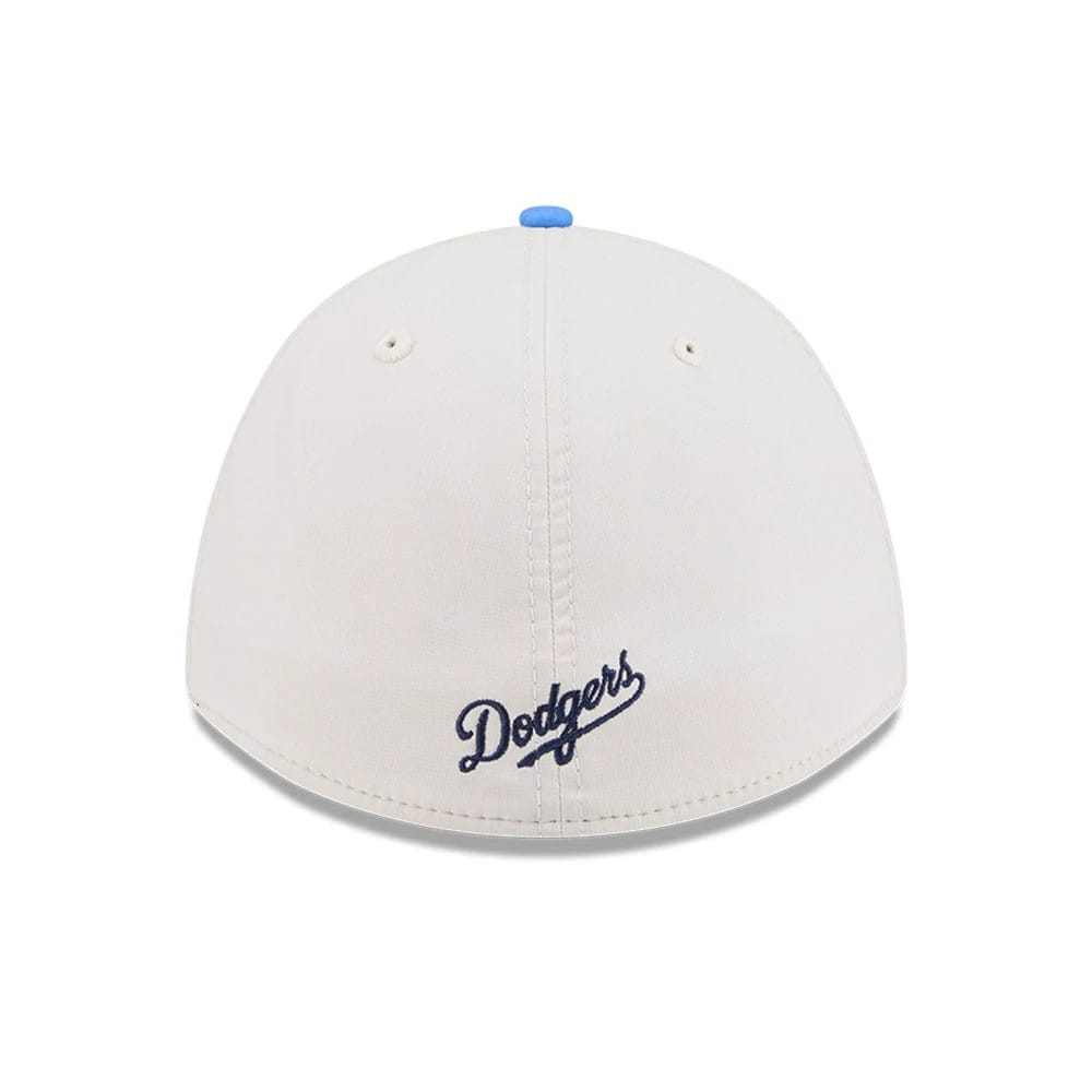 Pictured is this MLB City Connect LA Dodgers 39THIRTY M-Crown A-Frame Stretch Fit cap in navy. 5