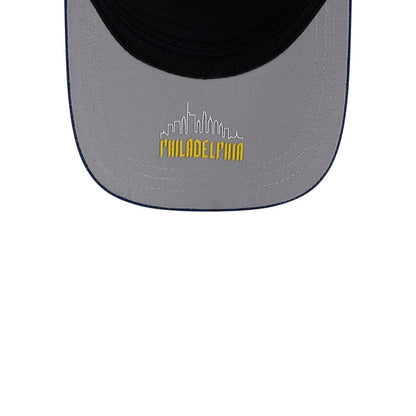 Pictured is this MLB City Connect Philadelphia Phillies 39THIRTY M-Crown A-Frame Stretch Fit cap in Blue. 2