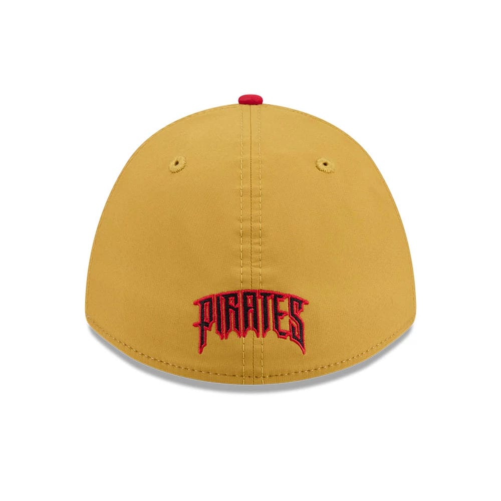 Pictured is this MLB City Connect Pittsburgh Pirates 39THIRTY M-Crown A-Frame Stretch Fit cap in black. 5