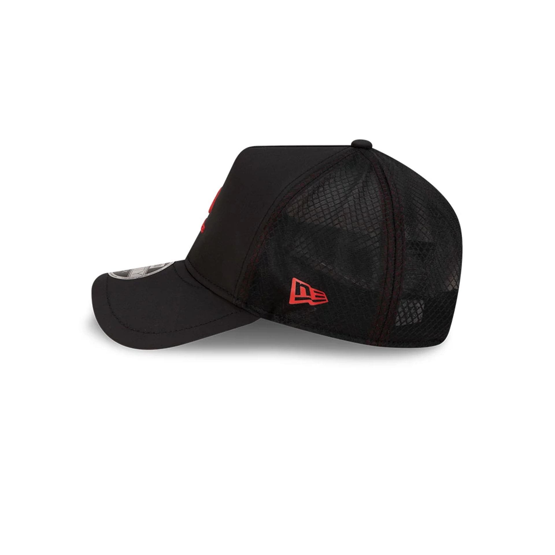 Pictured is this New Era 9FORTY Apex cap in black. 5