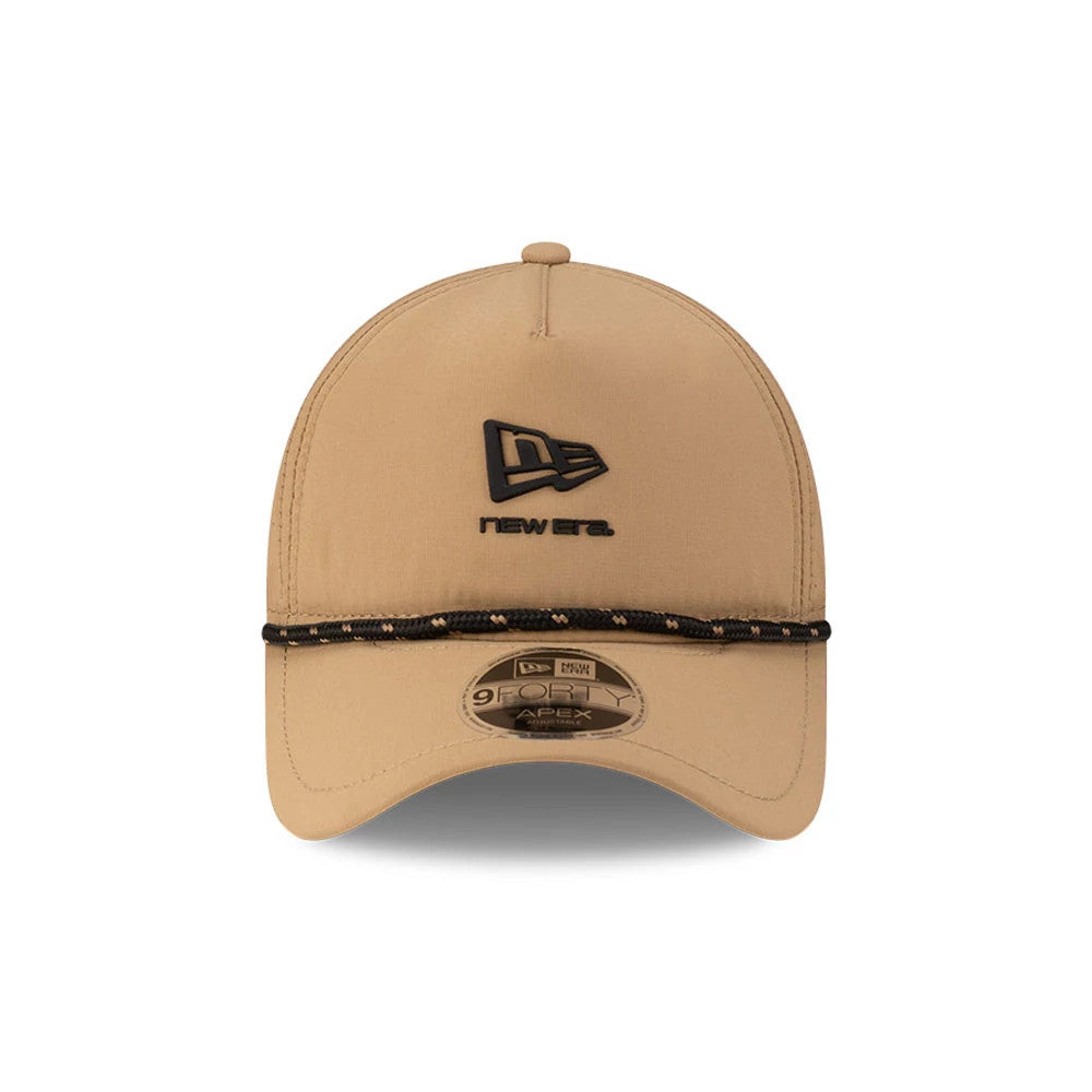 Pictured is this New Era 9FORTY Apex cap in beige. 3