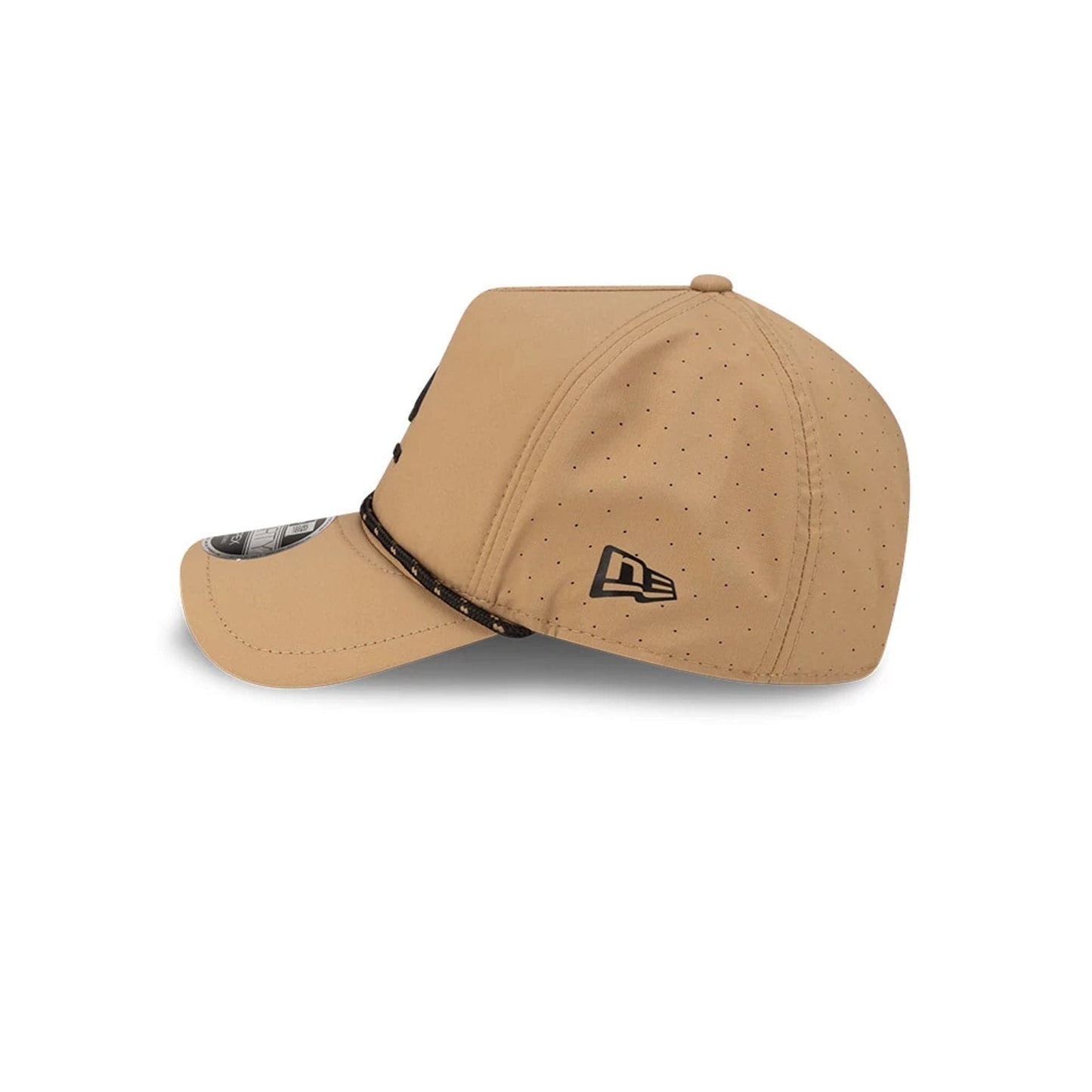 Pictured is this New Era 9FORTY Apex cap in beige. 6