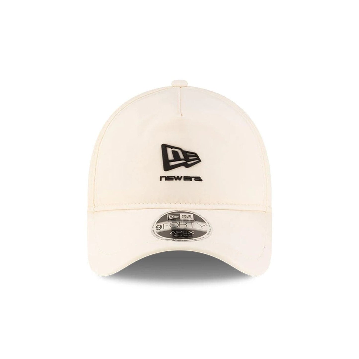 Pictured is this New Era 9FORTY Apex cap in light beige. 3