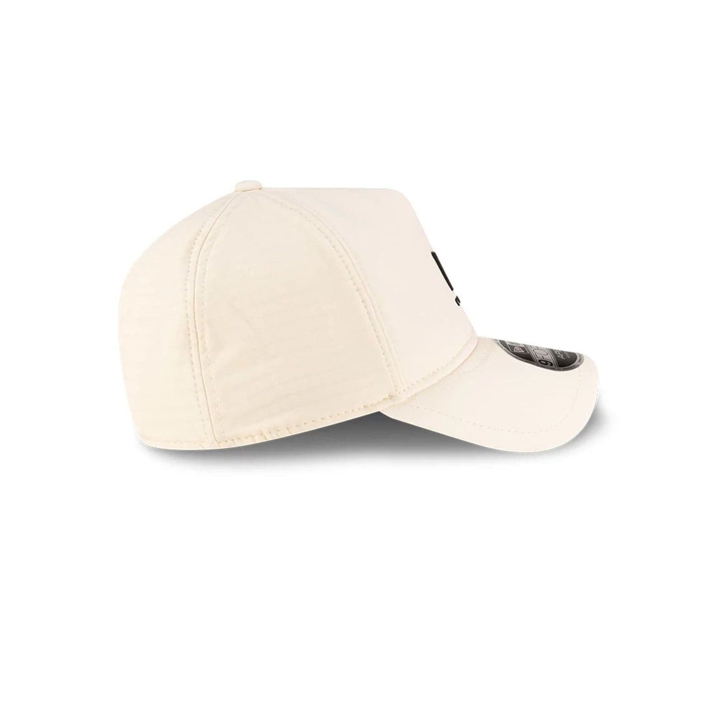 Pictured is this New Era 9FORTY Apex cap in light beige. 7