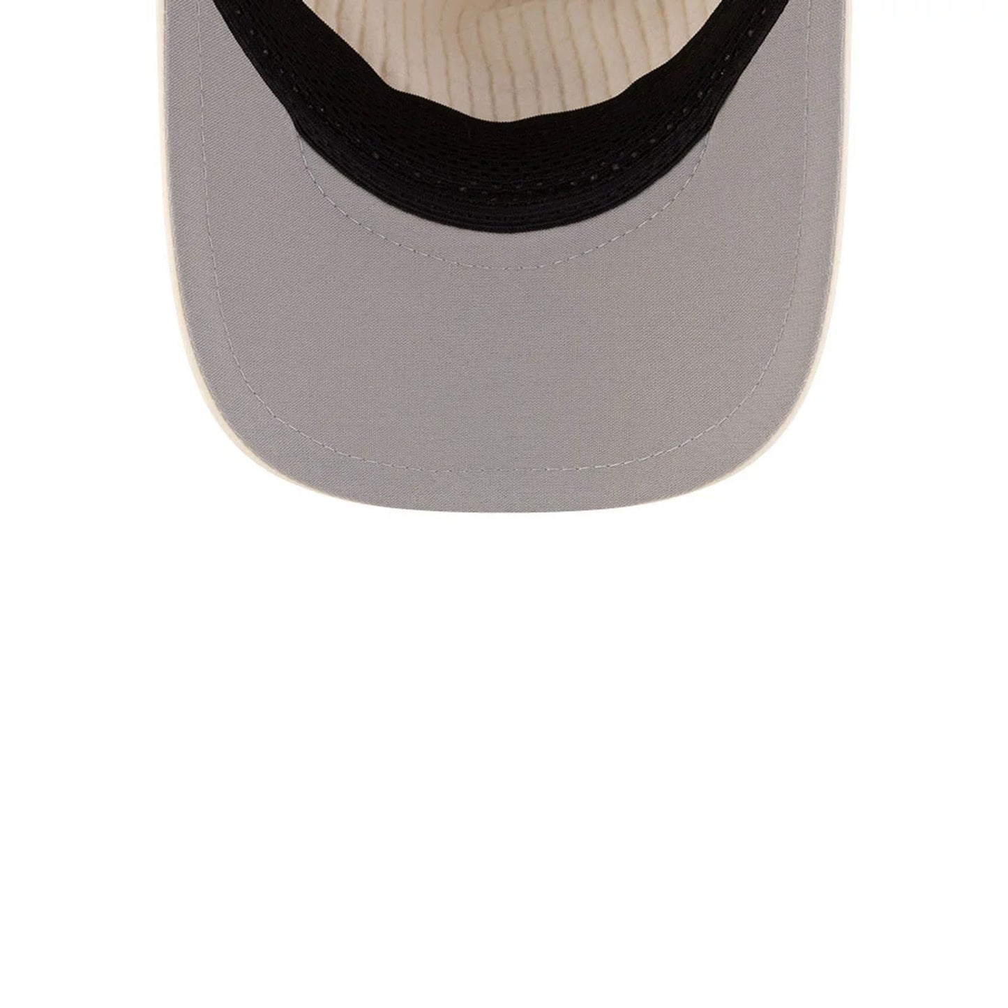 Pictured is this New Era 9FORTY Apex cap in light beige. 2