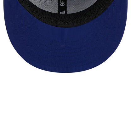 Pictured is this MLB Batting Practice 2026 LA Dodgers 9FIFTY Snapback Adjustable cap in dark blue. 7