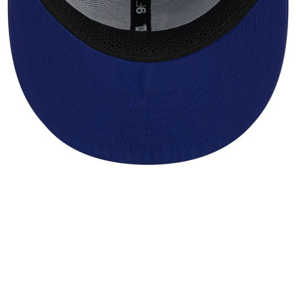 Pictured is this MLB Batting Practice 2026 LA Dodgers 9FIFTY Snapback Adjustable cap in dark blue. 2