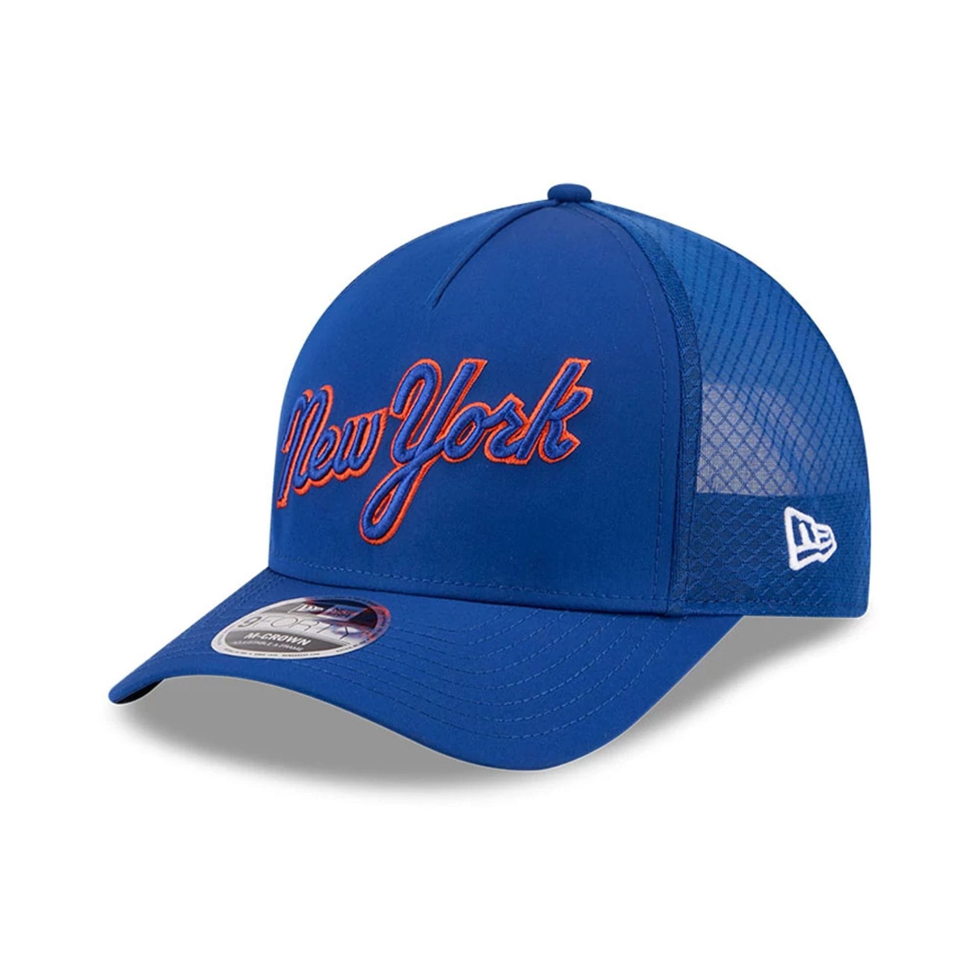 METEO 帽子 MLB Batting Practice 2026 Mets Blue 9FORTY M-Crown A-Frame Cap