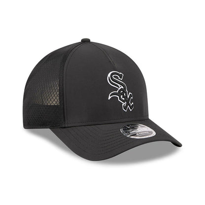 Pictured is this MLB Batting Practice 2026 Chicago White Sox 9FORTY M-Crown A-Frame Adjustable cap in black. 3