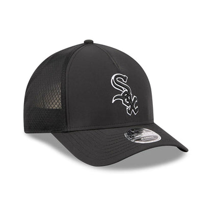 Pictured is this MLB Batting Practice 2026 Chicago White Sox 9FORTY M-Crown A-Frame Adjustable cap in black. 3