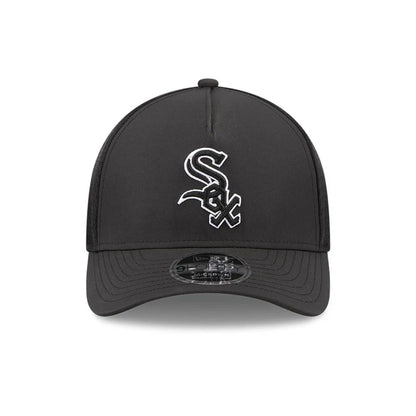 Pictured is this MLB Batting Practice 2026 Chicago White Sox 9FORTY M-Crown A-Frame Adjustable cap in black. 2