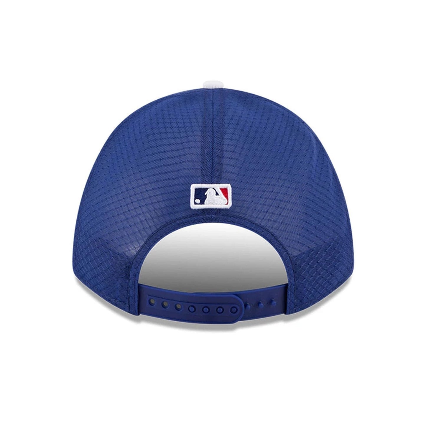Pictured is this MLB Batting Practice 2026 LA Dodgers 9FORTY M-Crown A-Frame Adjustable cap in dark blue. 4