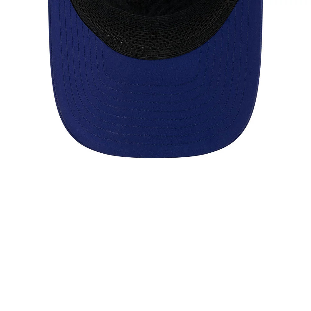 Pictured is this MLB Batting Practice 2026 LA Dodgers 9FORTY M-Crown A-Frame Adjustable cap in dark blue. 7