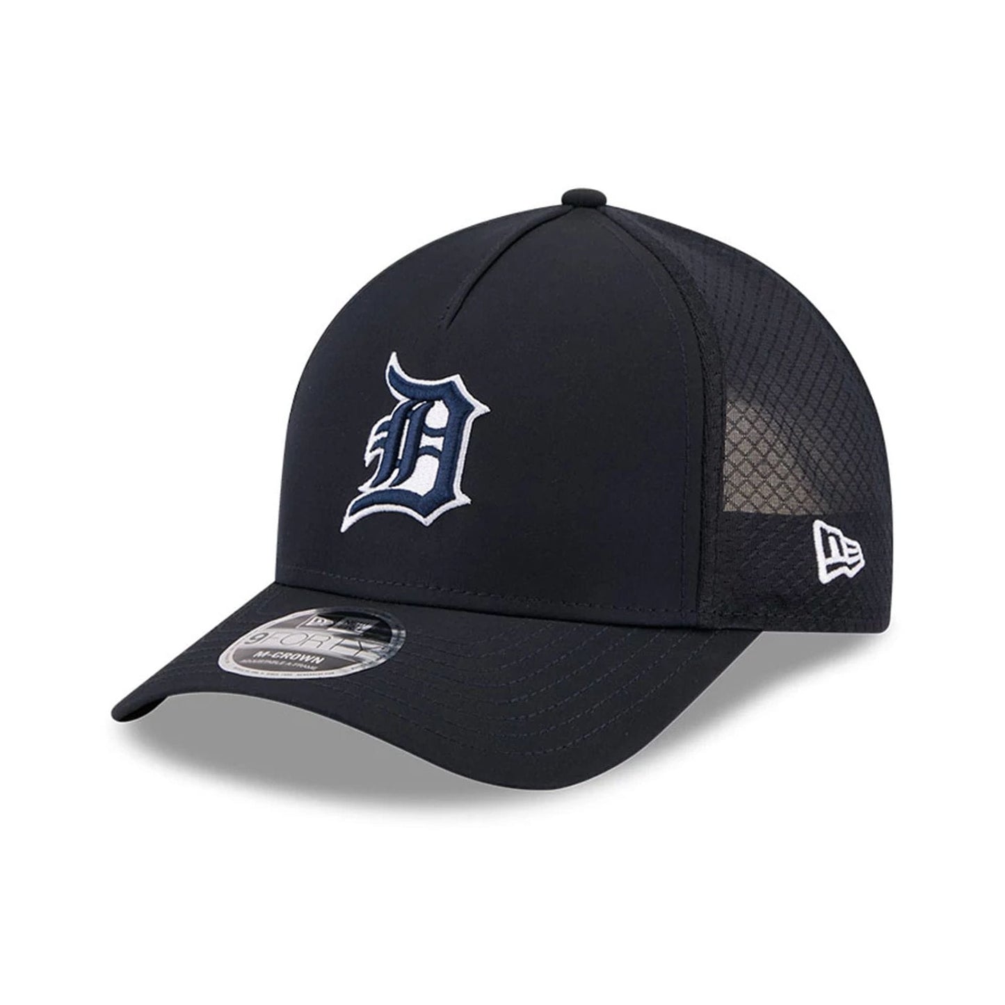 Pictured is this MLB Batting Practice 2026 Detroit Tigers 9FORTY M-Crown A-Frame Adjustable cap in navy. 1