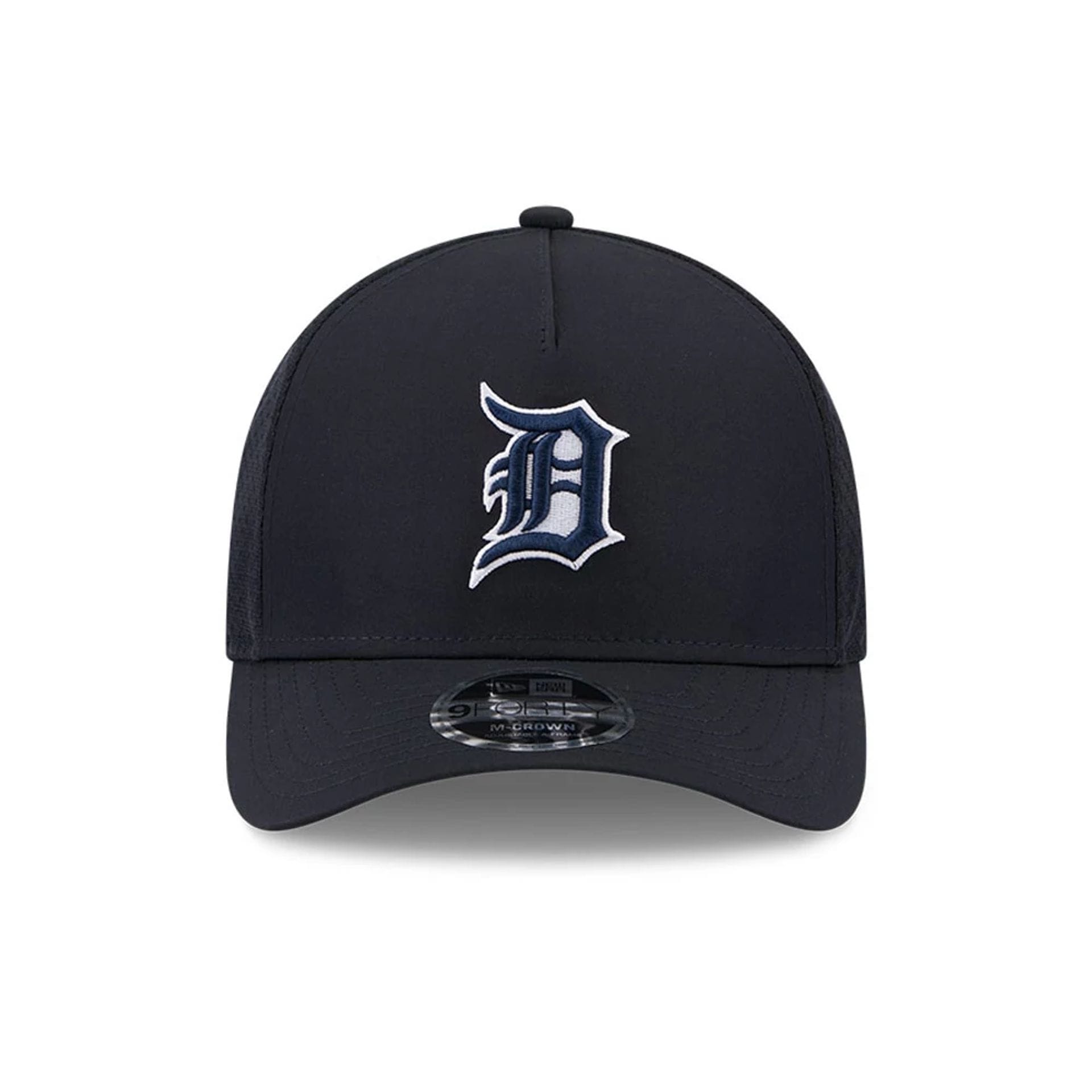 Pictured is this MLB Batting Practice 2026 Detroit Tigers 9FORTY M-Crown A-Frame Adjustable cap in navy. 2