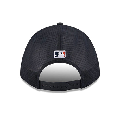 Pictured is this MLB Batting Practice 2026 Detroit Tigers 9FORTY M-Crown A-Frame Adjustable cap in navy. 4
