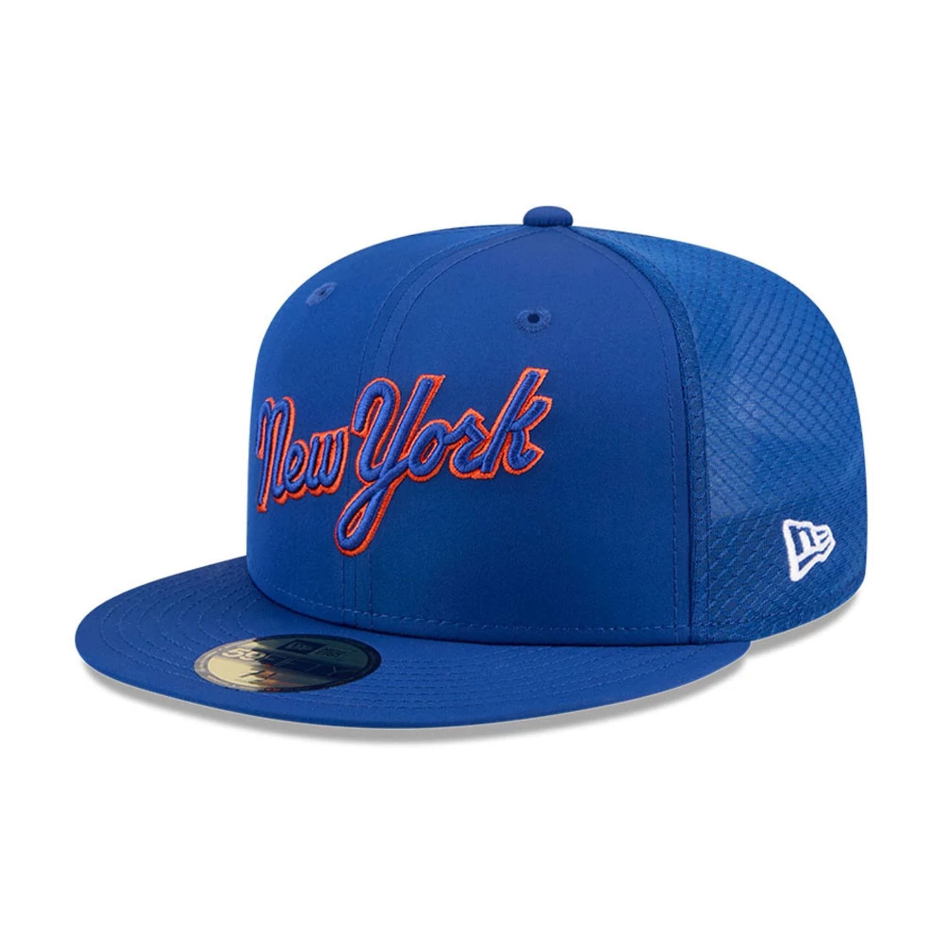 MLB Batting Practice 2026 New York Mets Blue 59FIFTY Fitted Cap
