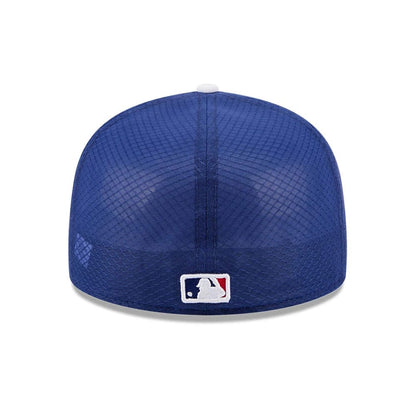 Pictured is this MLB Batting Practice 2026 LA Dodgers 59FIFTY Fitted cap in dark blue. 5