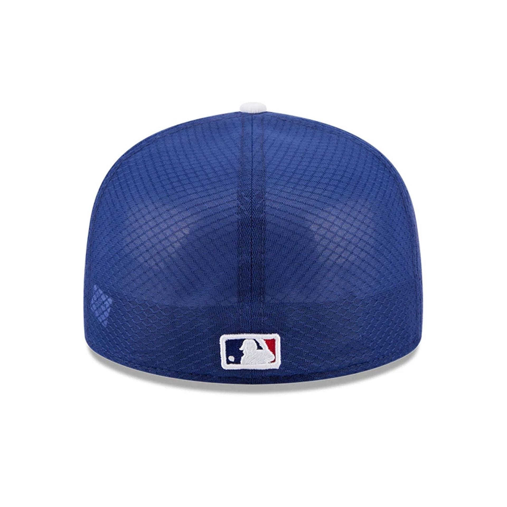 Pictured is this MLB Batting Practice 2026 LA Dodgers 59FIFTY Fitted cap in dark blue. 6