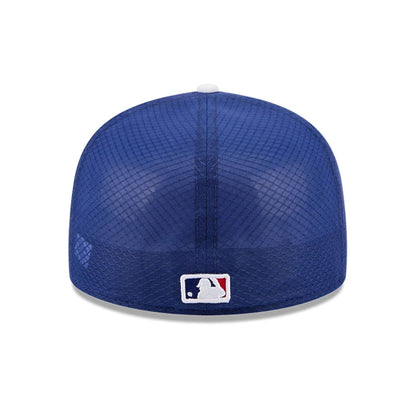 Pictured is this MLB Batting Practice 2026 LA Dodgers 59FIFTY Fitted cap in dark blue. 6