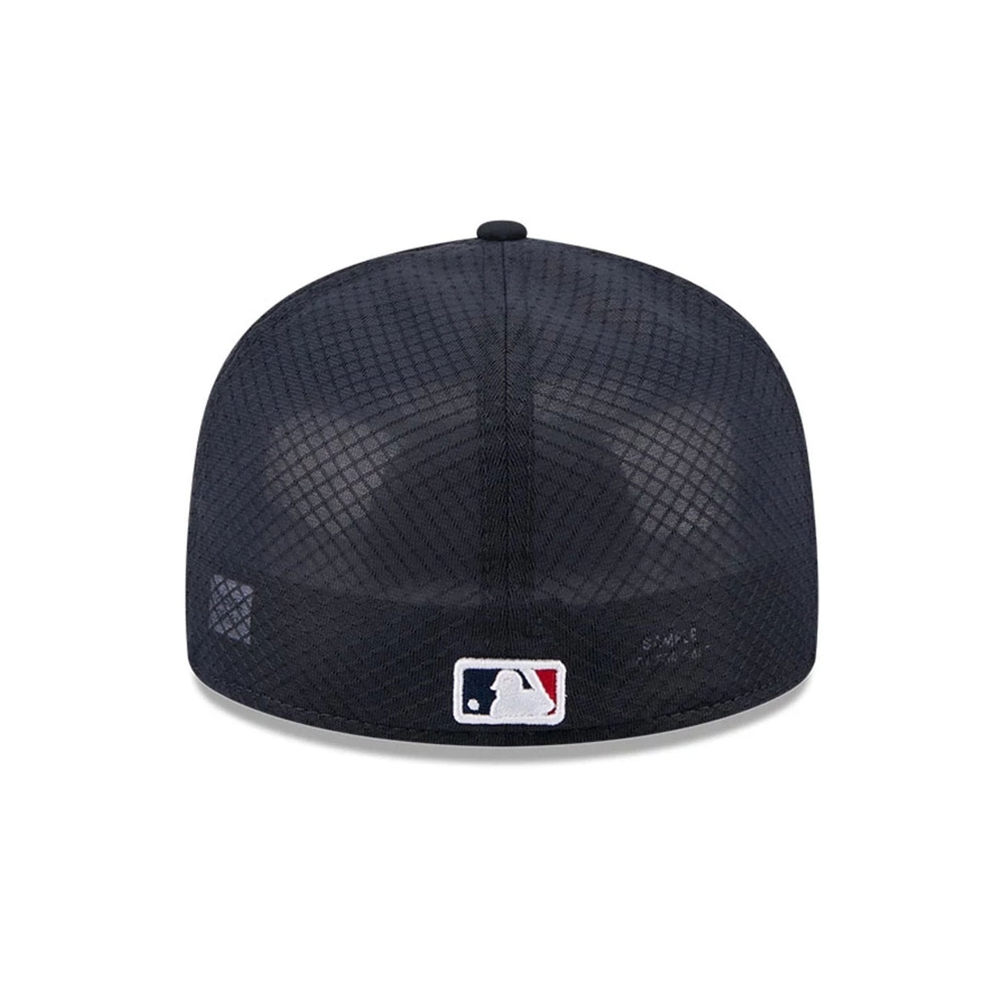 Pictured is this MLB Batting Practice 2026 Atlanta Braves 59FIFTY Fitted cap in navy. 4