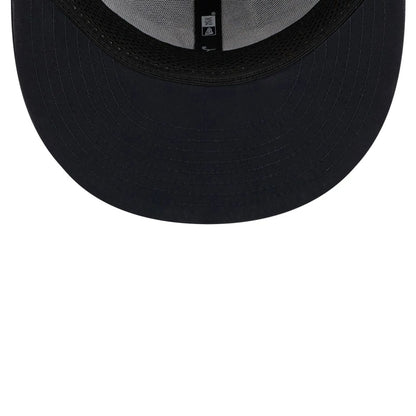 Pictured is this MLB Batting Practice 2026 Atlanta Braves 59FIFTY Fitted cap in navy. 7