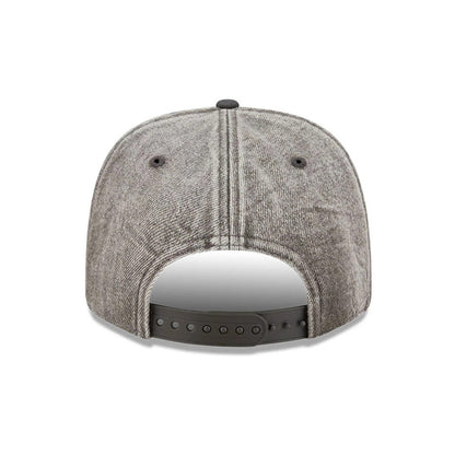 Pictured is this NFL Washed Denim Kansas City Chiefs 9SEVENTY Stretch Snap cap in dark grey. 6